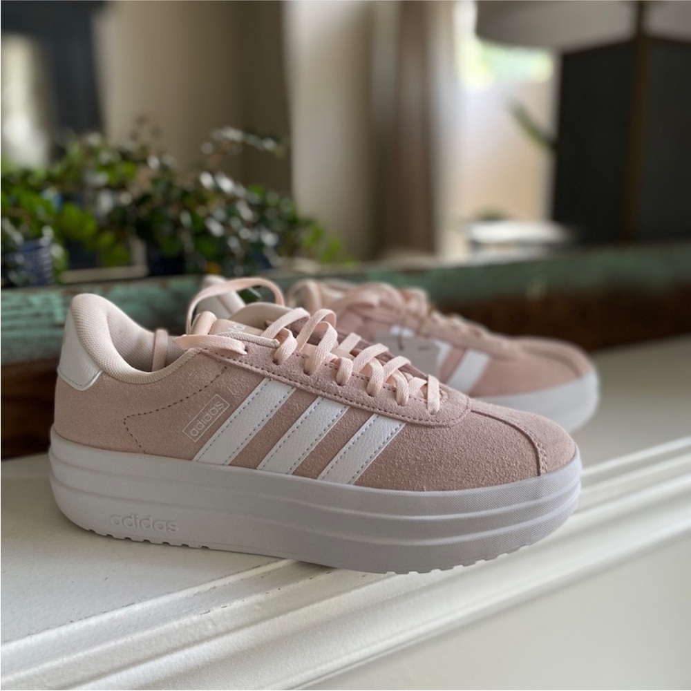 Adidas Women's Blush Suede Platform Sneakers - Picture 5 of 6